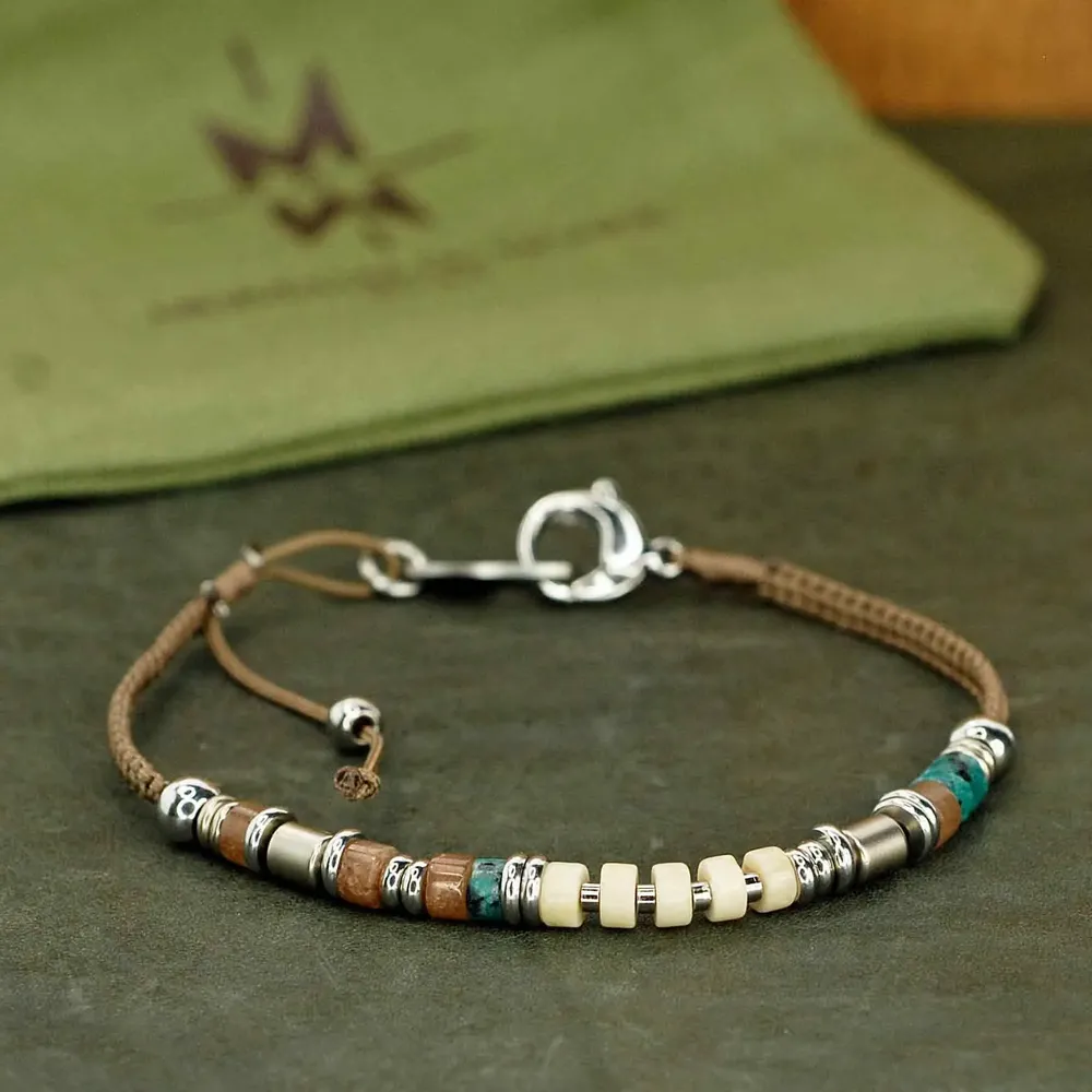 Jewelry - Mother-of-pearl and steel jewelry - MERVEILLES DU MONDE BIJOUX