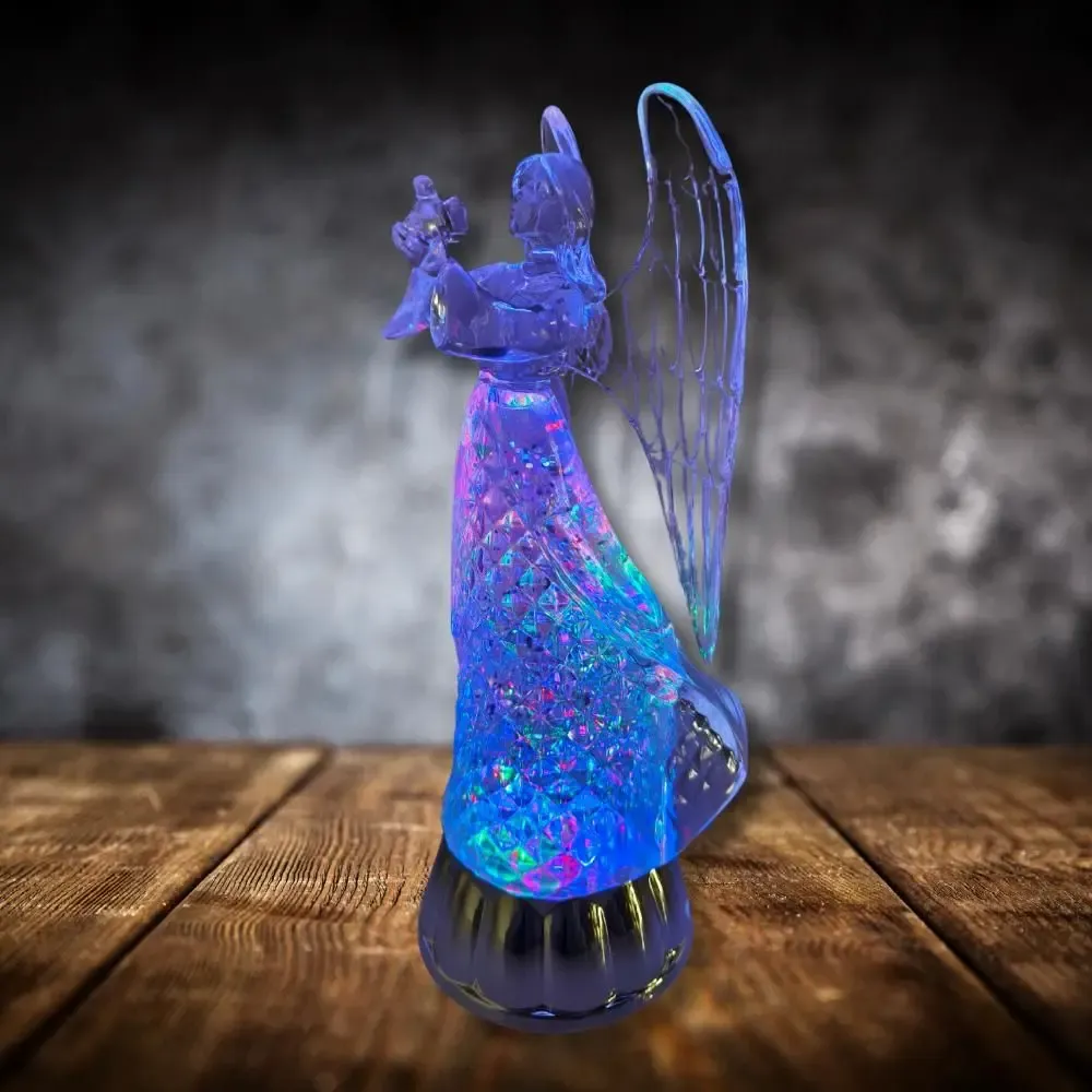 Other Christmas decorations - LED Light-Up Angel Figurine – RGB Color-Changing with DC Option - BLUE STAR B.V.