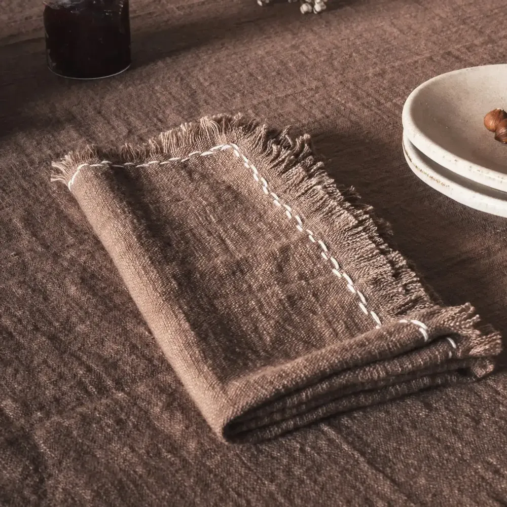 Serviettes - Paire de serviettes de table MARINARA 45x45cm - BED AND PHILOSOPHY