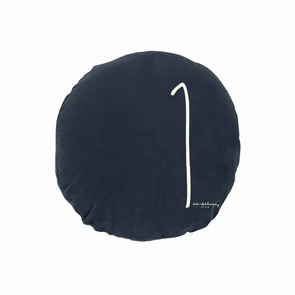 Cushions - Cushion cover SHININGTYPO1 D63cm - BED AND PHILOSOPHY