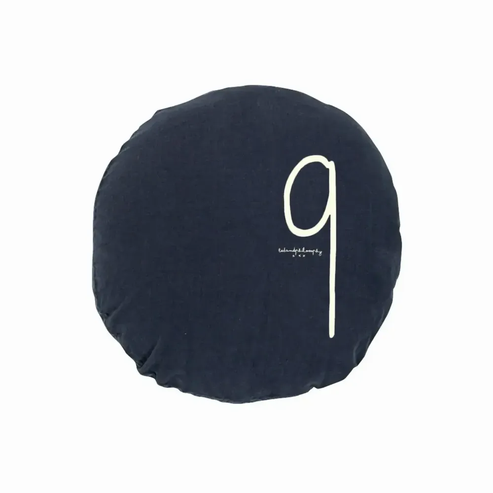 Coussins - Housse de coussin SHININGTYPO9 D63cm - BED AND PHILOSOPHY