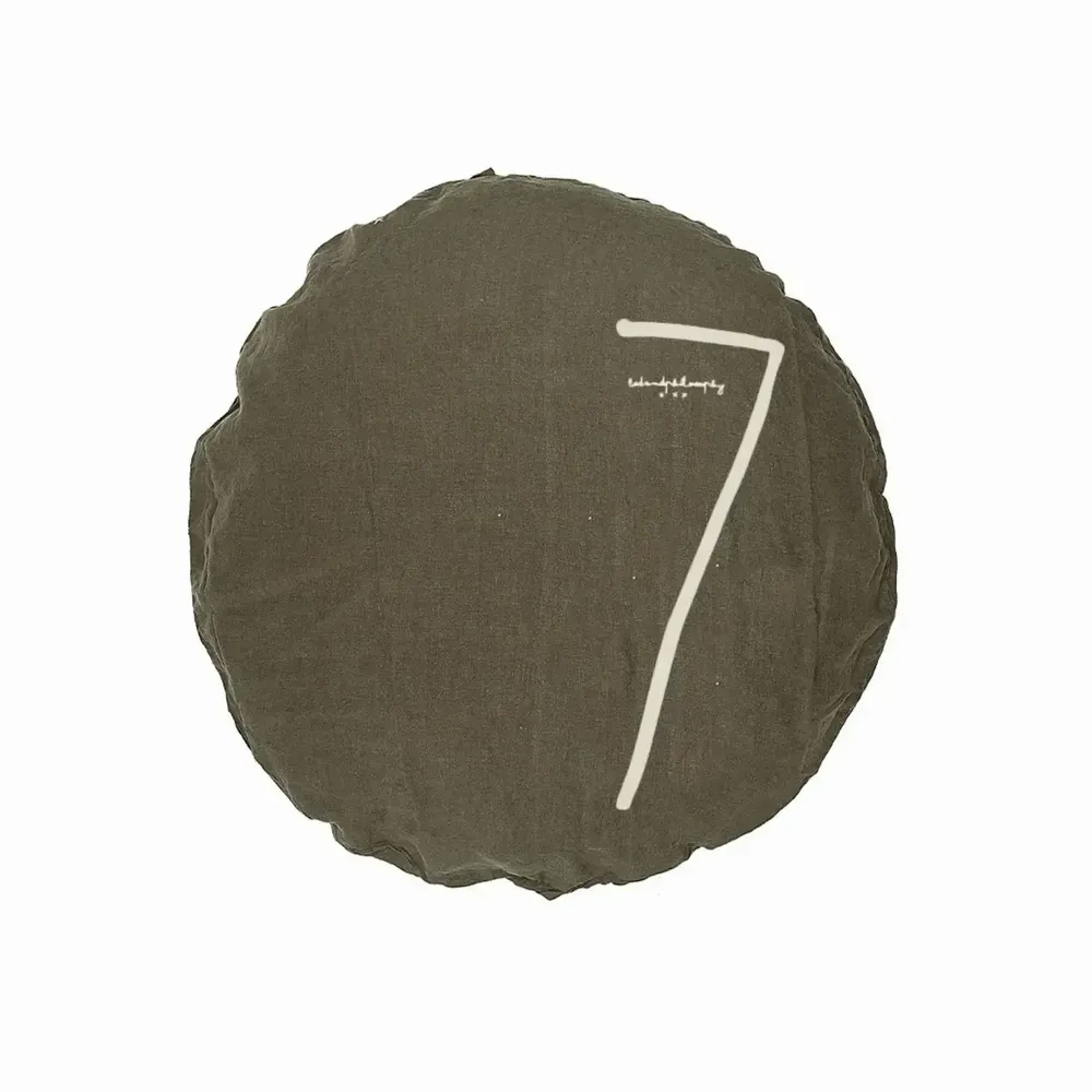 Coussins - Housse de coussin SHININGTYPO7 D63cm - BED AND PHILOSOPHY