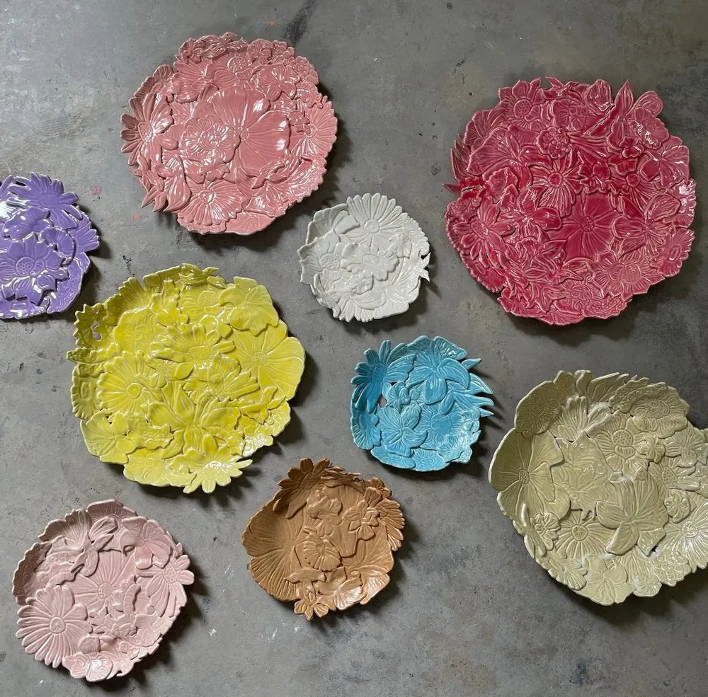 Platter and bowls - Petals & Flora Collection - LAMUNLAMAI. CRAFTSTUDIO