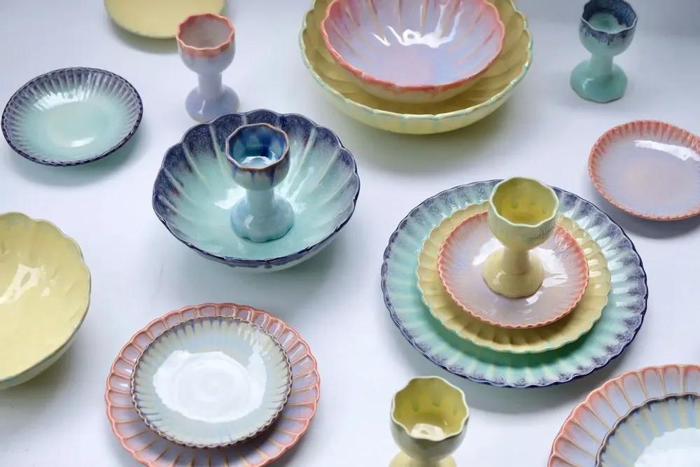 Assiettes au quotidien - Marigolds' muse - service de table - LAMUNLAMAI. CRAFTSTUDIO