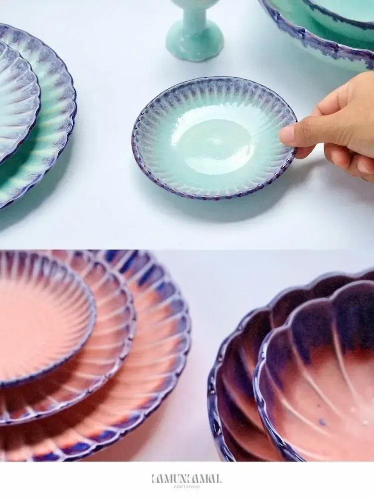 Assiettes au quotidien - Marigolds' muse - service de table - LAMUNLAMAI. CRAFTSTUDIO