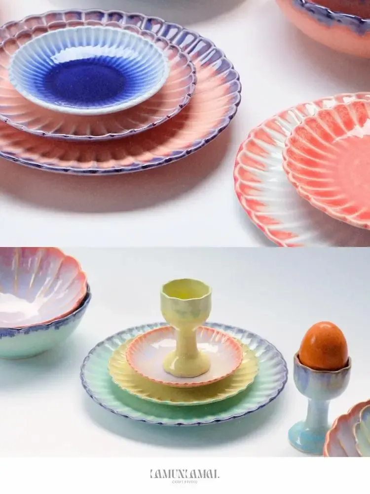 Assiettes au quotidien - Marigolds' muse - service de table - LAMUNLAMAI. CRAFTSTUDIO