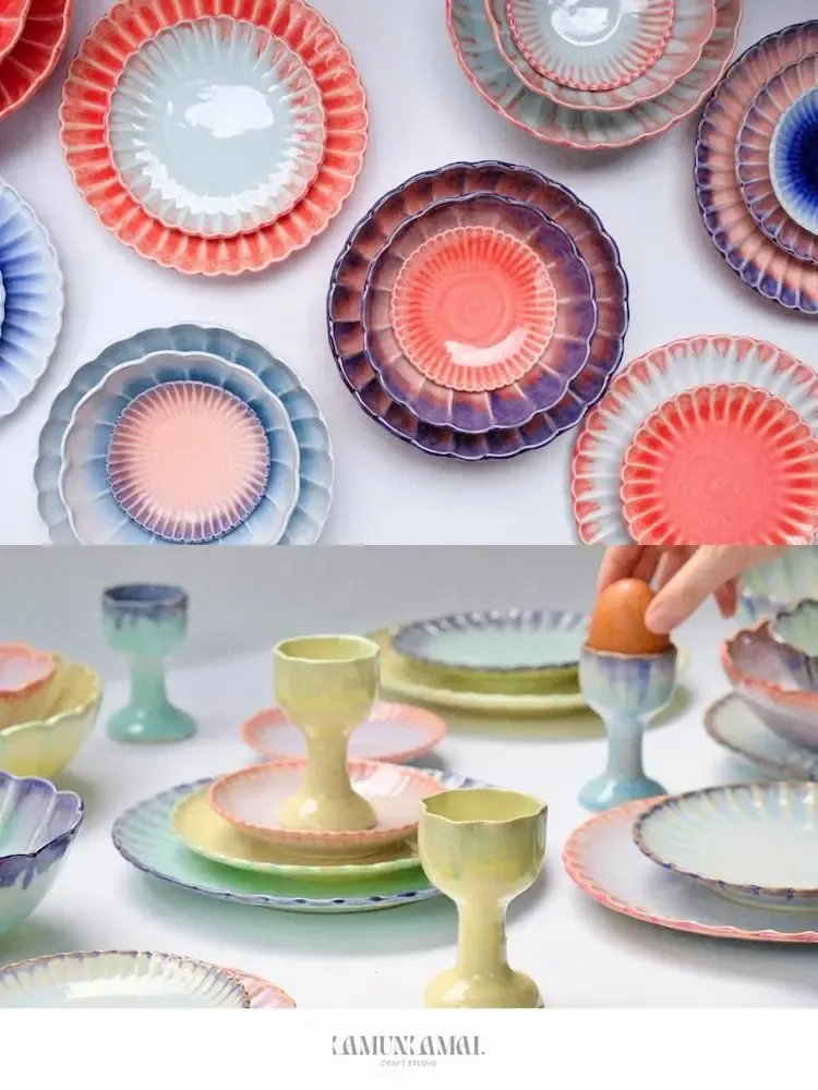Assiettes au quotidien - Marigolds' muse - service de table - LAMUNLAMAI. CRAFTSTUDIO