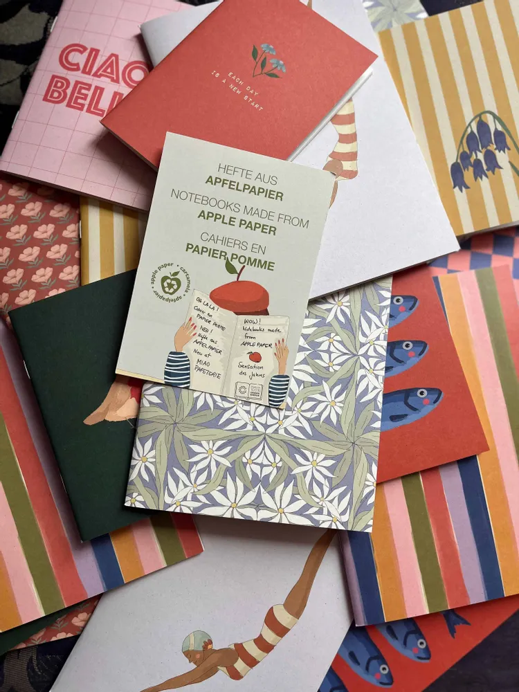 Papeterie bureau - Carnet de notes A6 en papier de pomme - Petit, élégant et astucieux - MIAO PAPETERIE