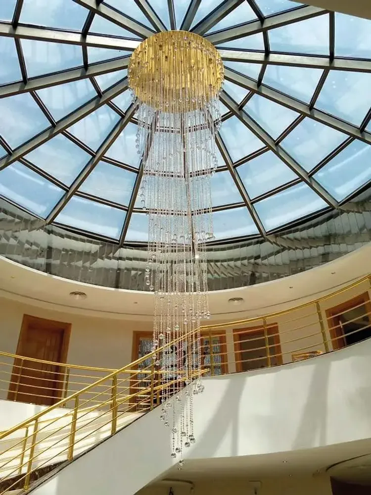 Ceiling lights - Double height spiral - CRISTALUX  LIGHTING DESIGN