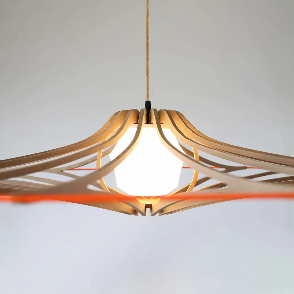 Hanging lights - SINGING BRUT suspension D124cm - RIF LUMINAIRES