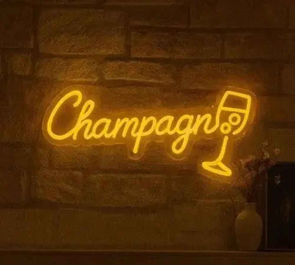 Table lamps - LOW CONSUMPTION LED NEON LAMP " HAPPINESS IS HERE " - LIGHT ME UP