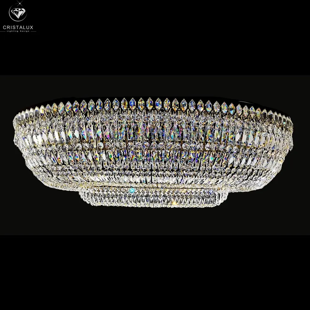 Ceiling lights - Basket oval ceiling light 4618-160-90 - CRISTALUX LIGHTING DESIGN