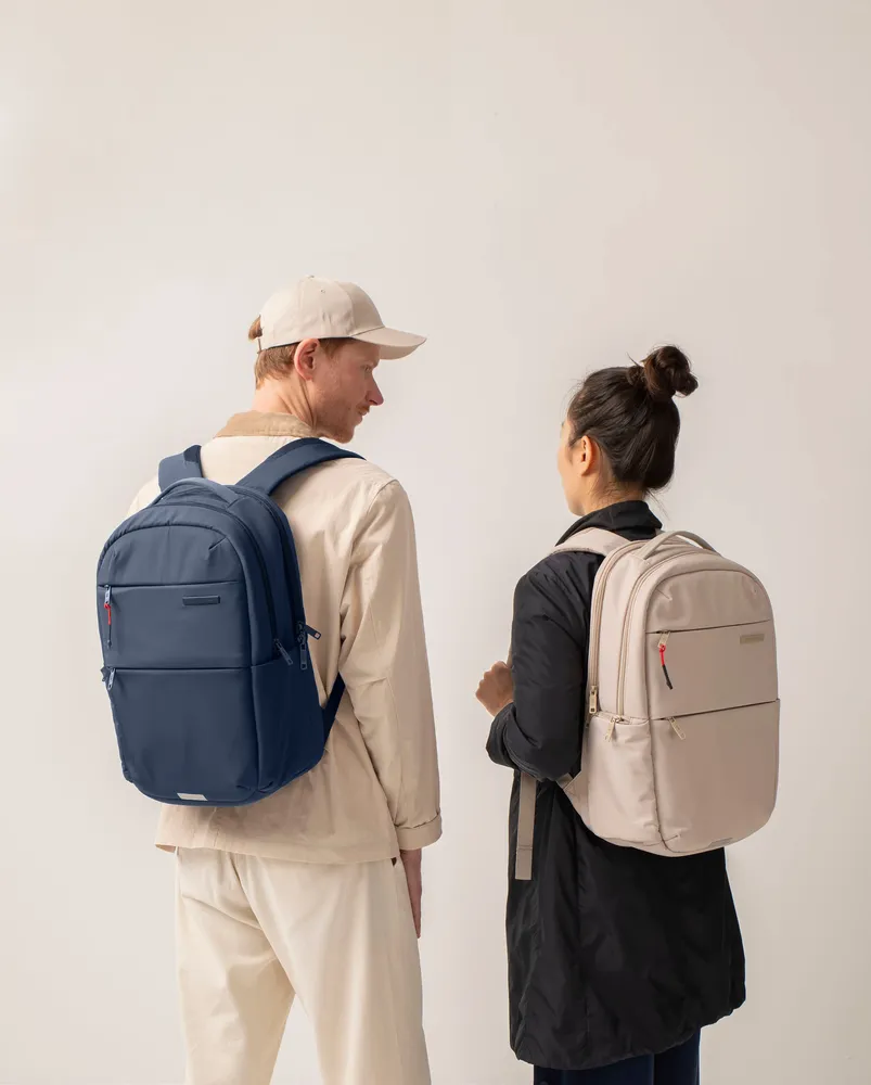 Petite maroquinerie - Sac à dos professionnel,Beige - 21L - Léger et déperlant - 350x460x120 - APLI MIQUELRIUS