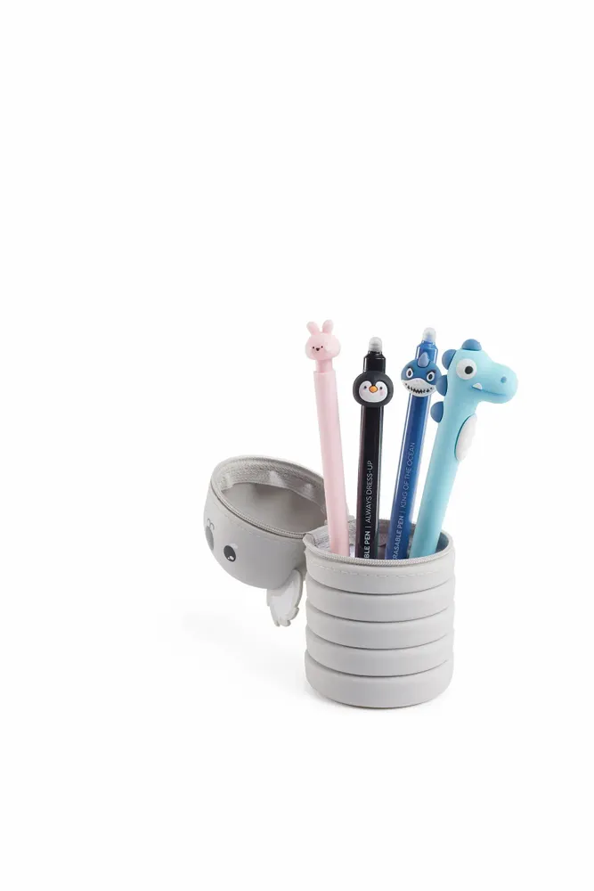 Autres fournitures bureau - 12 Trousses silicone Growing Pets, 2 en 1 : trousse & pot à crayons - APLI MIQUELRIUS