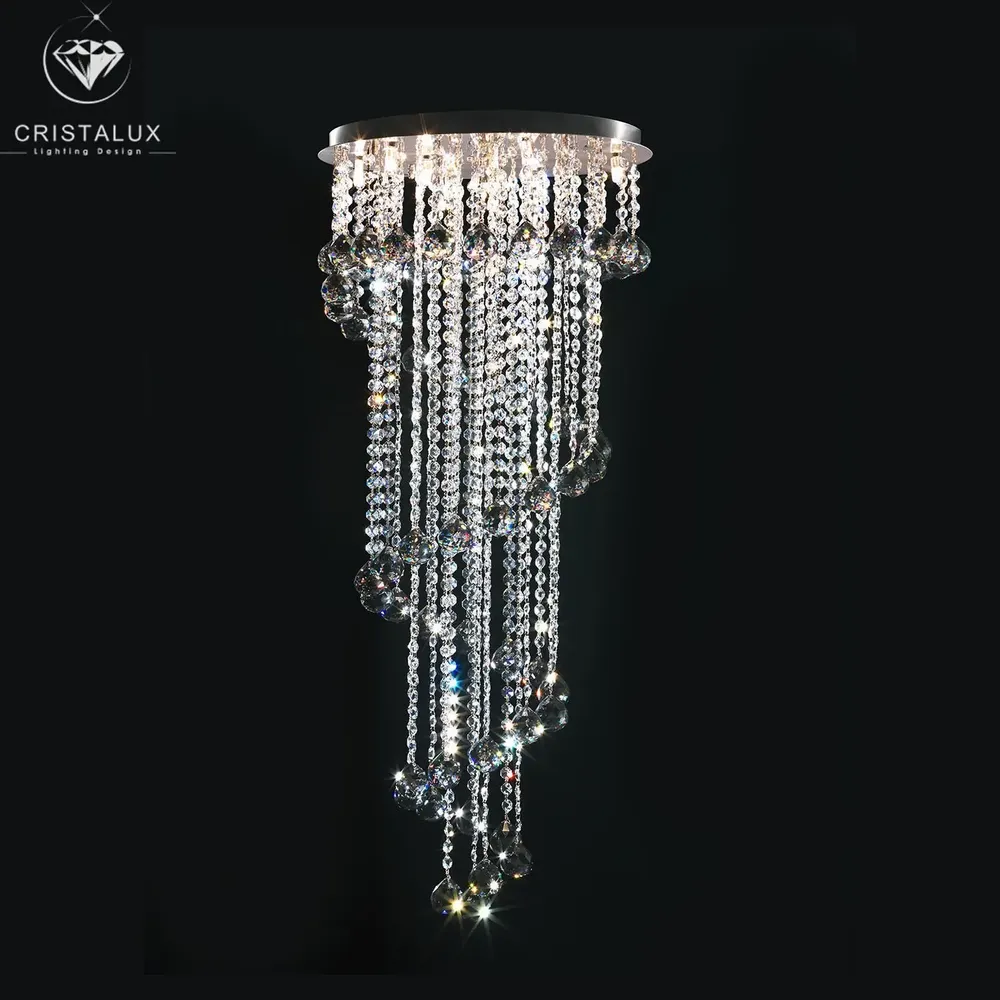 Ceiling lights - Double height spiral - CRISTALUX  LIGHTING DESIGN