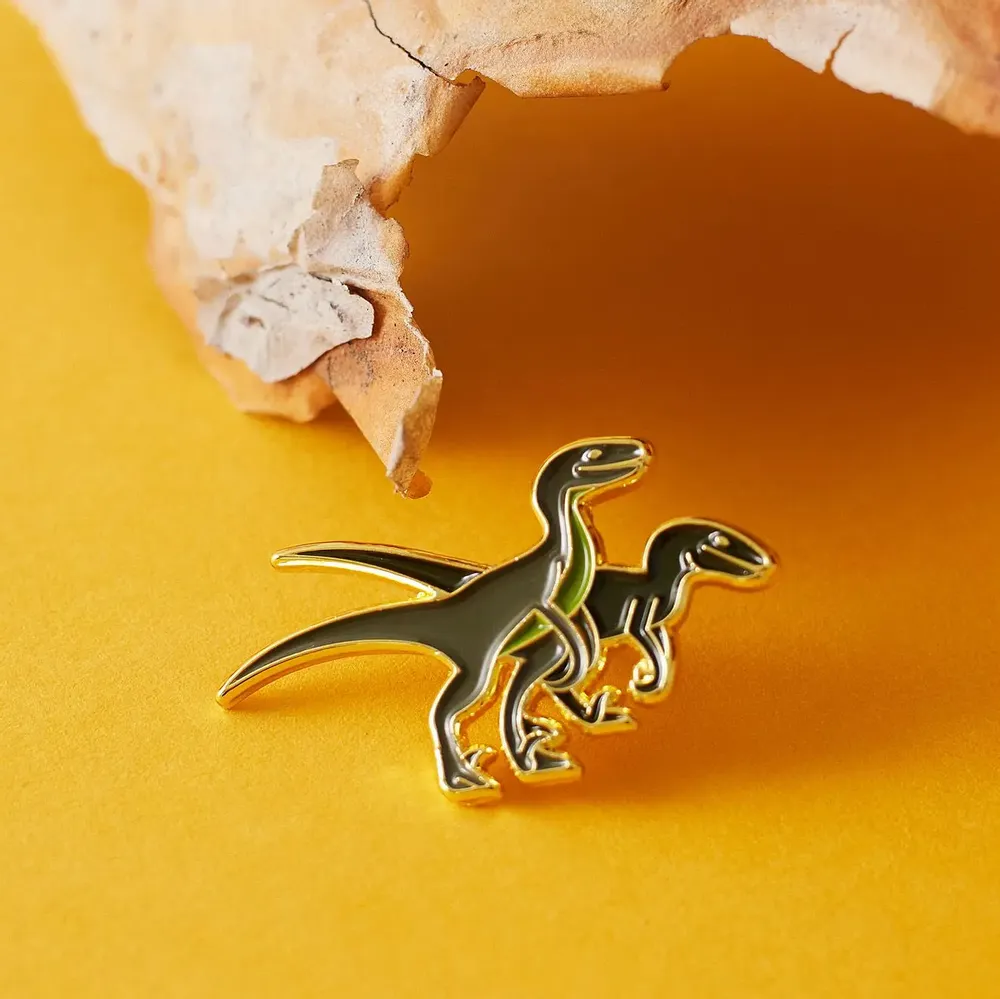 Brooches - Pin Velociraptor - PINPINPIN.IT