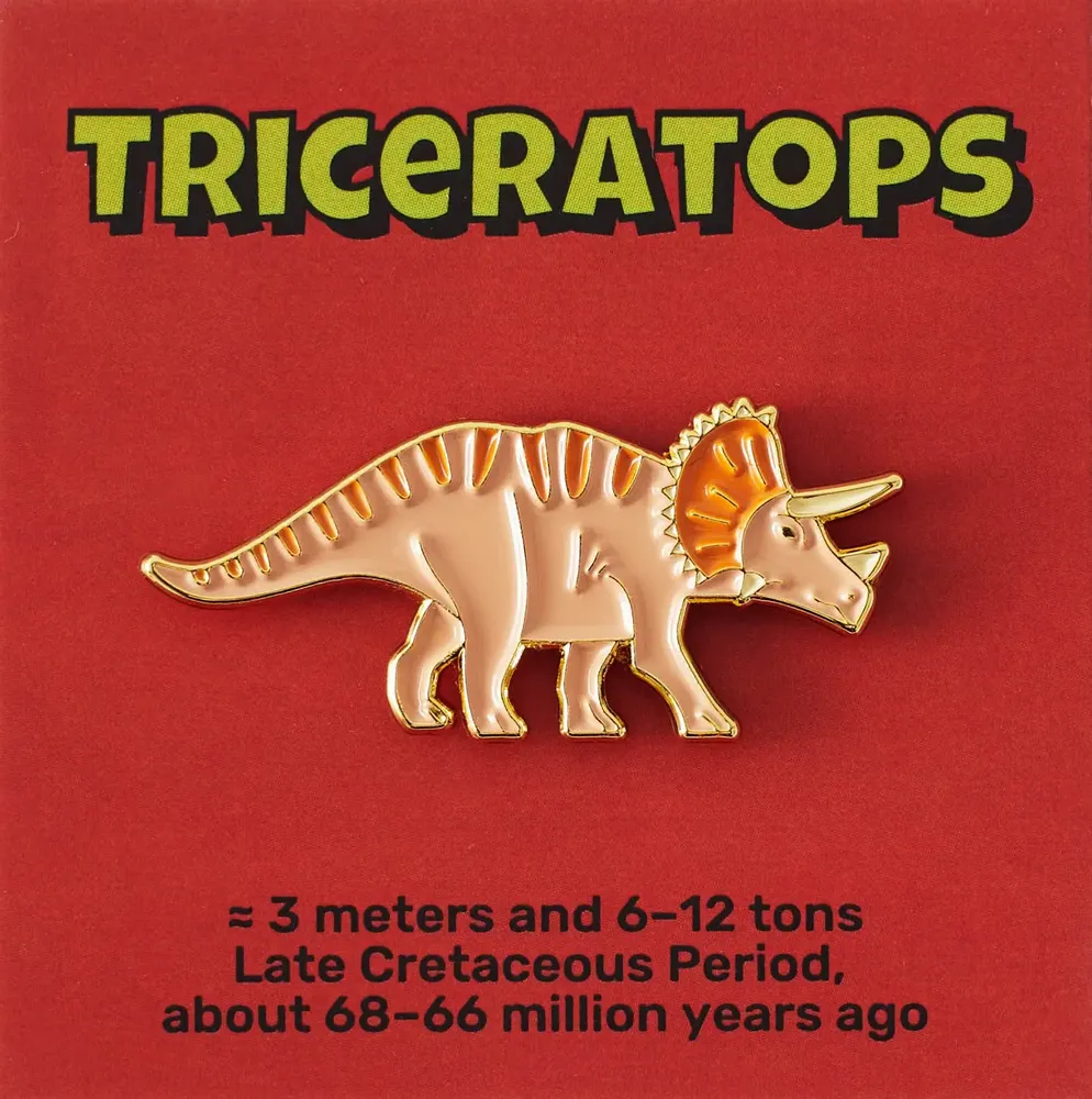Broches - Tricératops rose - PINPINPIN.IT
