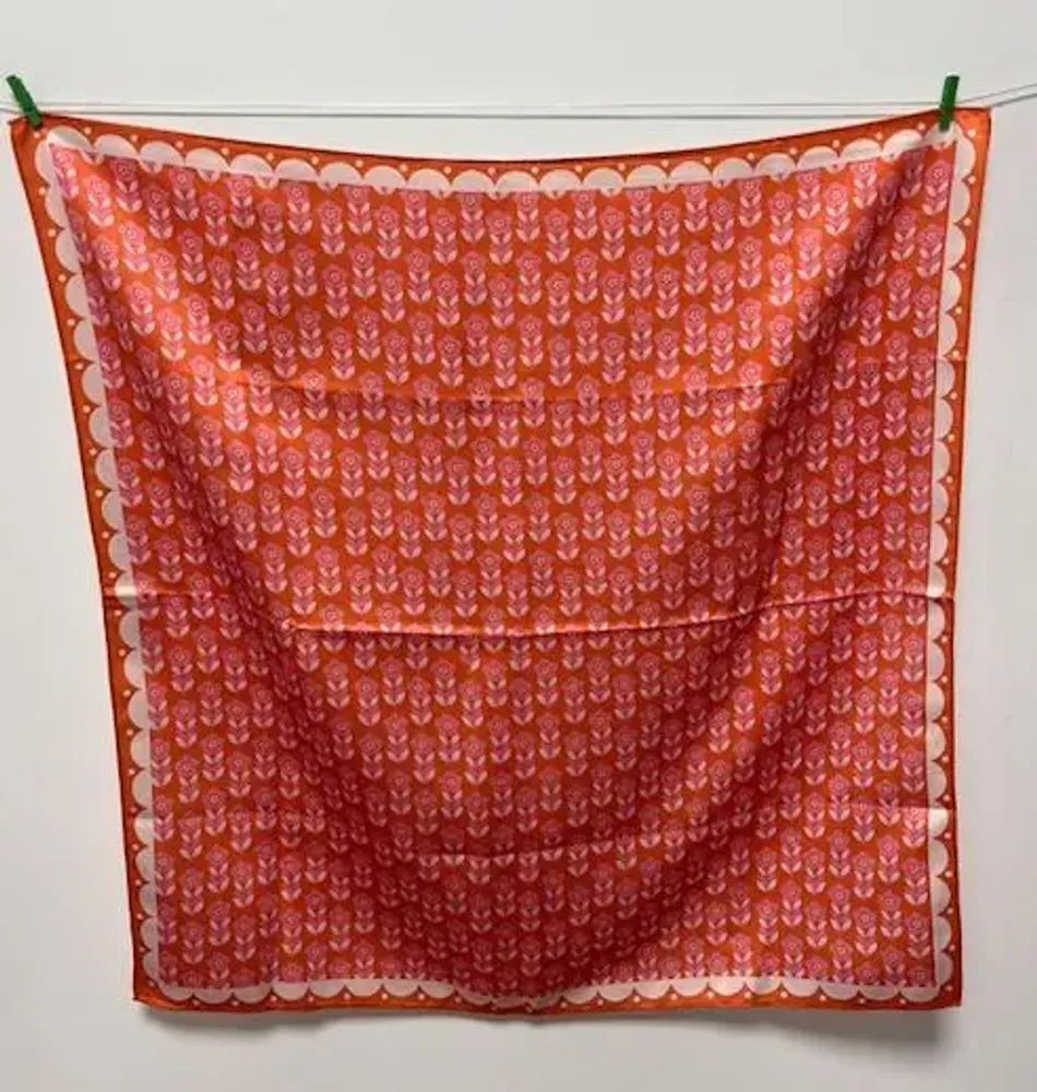 Scarves - FOULARD FLOWER - CITE CANDIDE