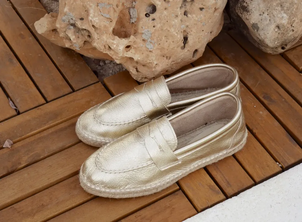Shoes - Leather moccasin espadrille — Handmade in Spain - ATELIER COSTÀ
