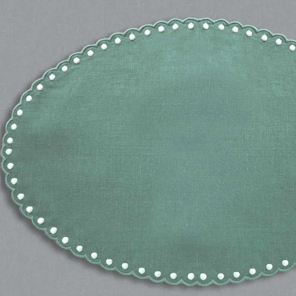 Sets de table - NAPPERON EN LIN DOTS - LA CUCA