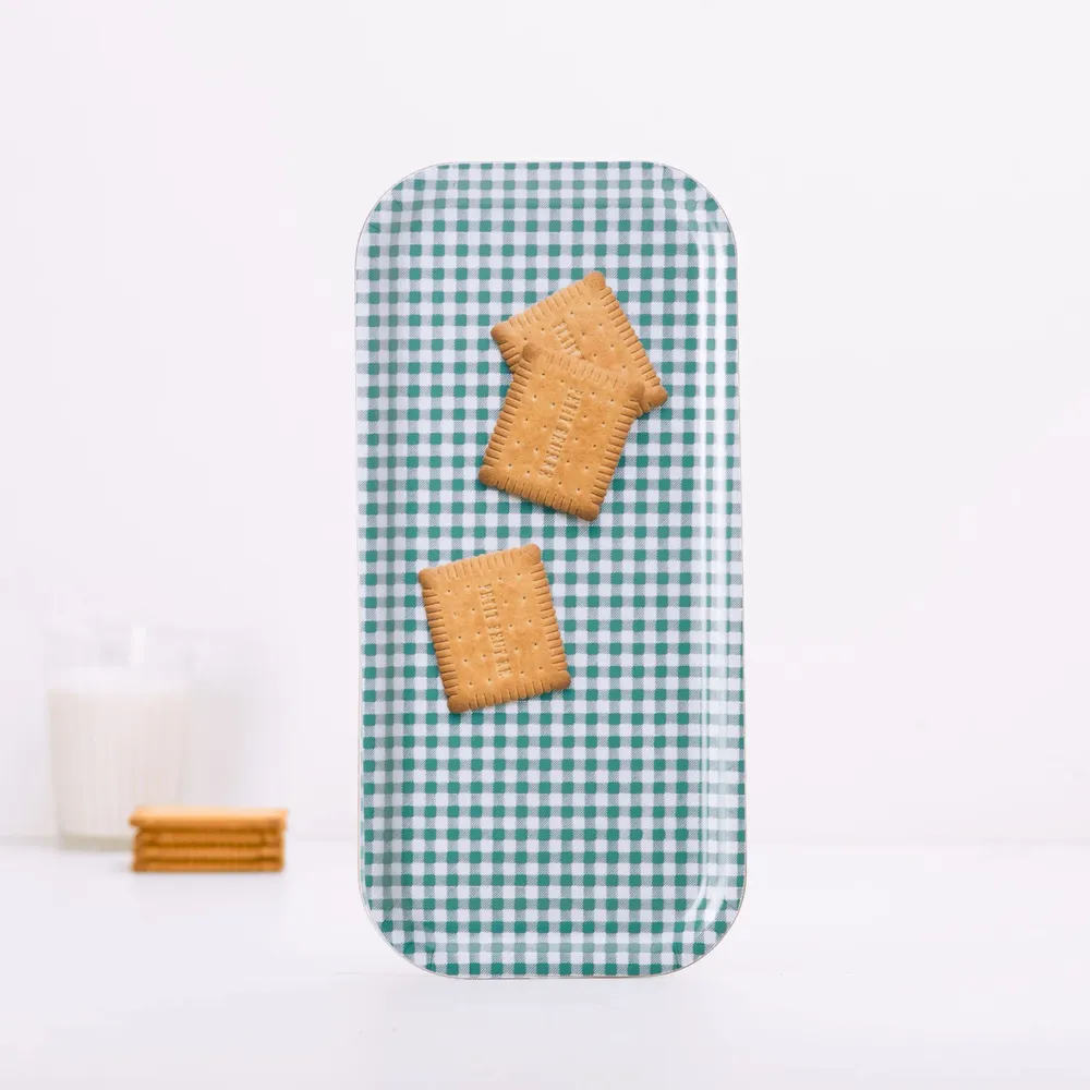 Repas pour enfant - Plateau de service rectangulaire en bois - Petits beurre 15x32 cm - MONBOPLATO