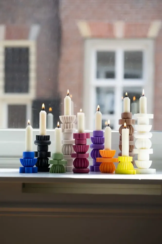Objets personnalisables - Présentoir, emballage, bougies empilables - LUMINLIQUE