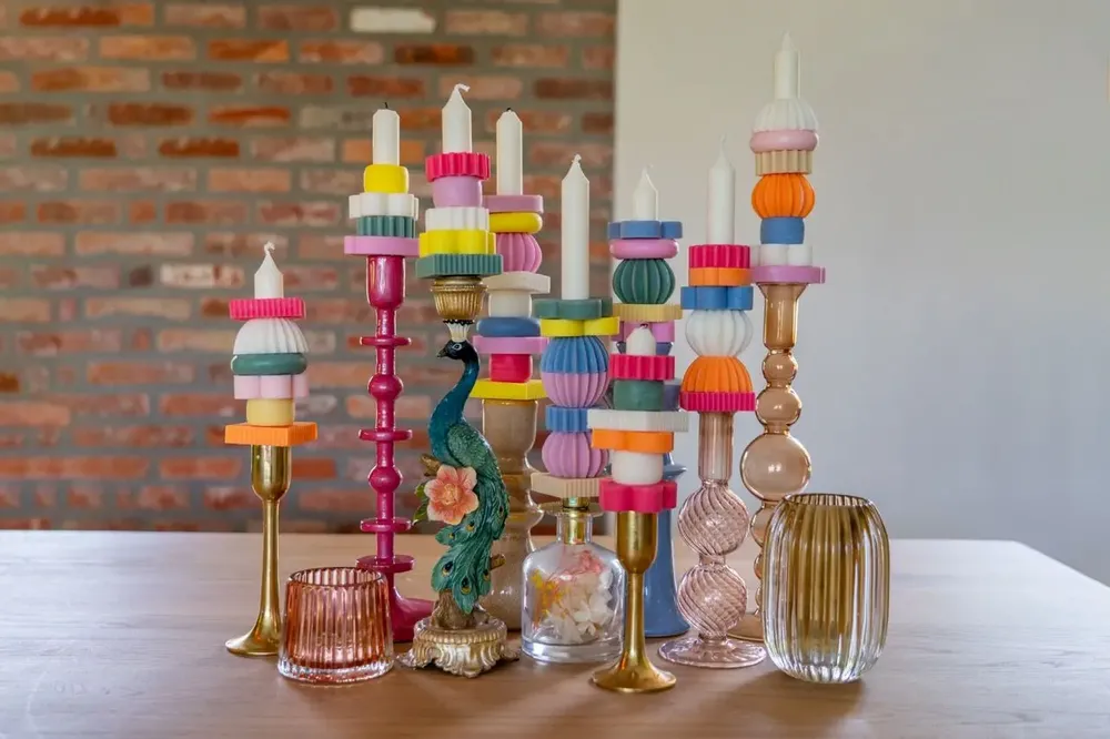 Objets personnalisables - Présentoir, emballage, bougies empilables - LUMINLIQUE