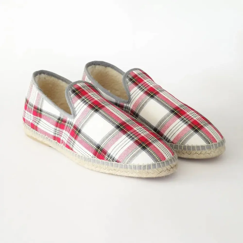 Loungewear - Iconic French Charentaise – pure wool, hand-stitched jute sole - ATELIER COSTÀ