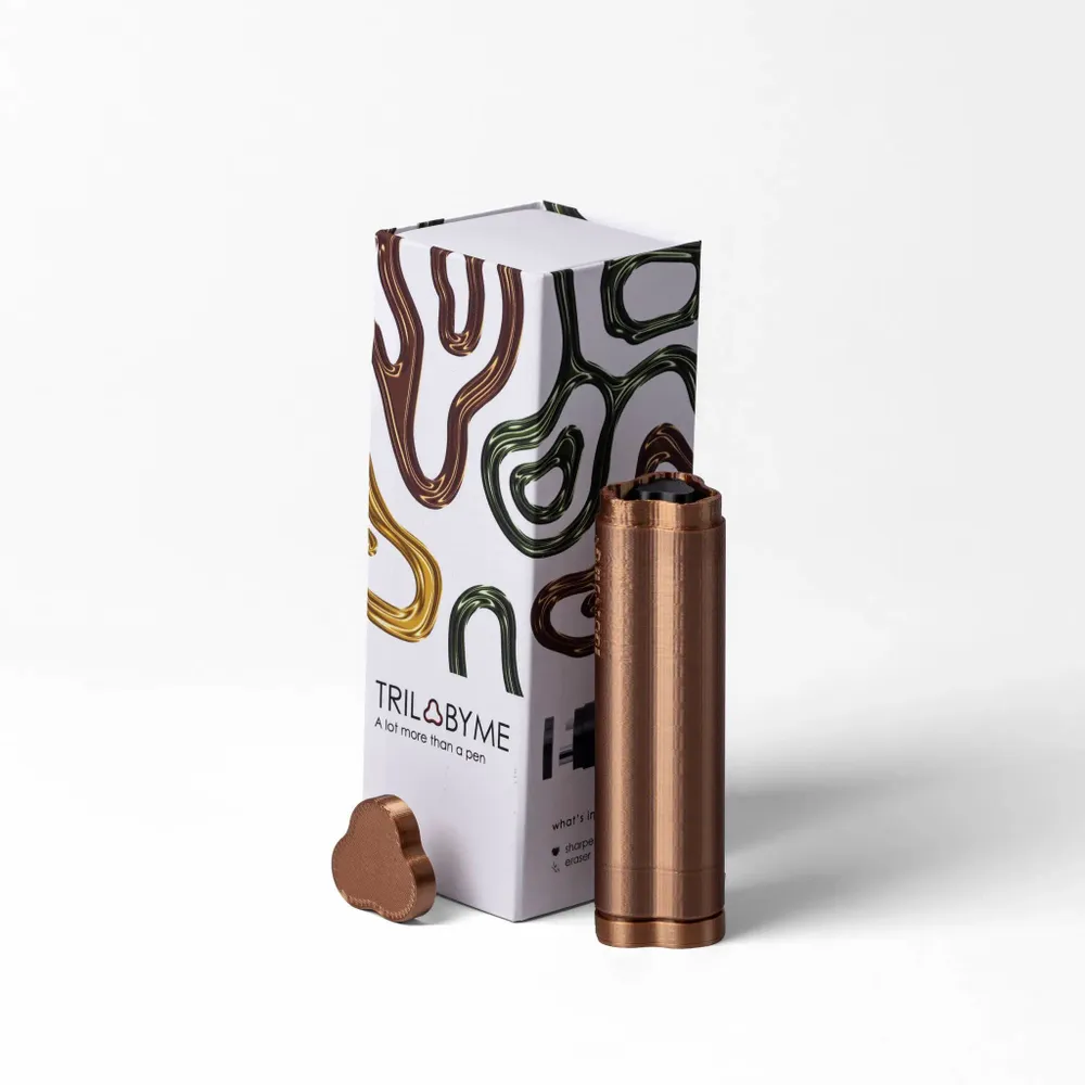 Stationery - Portable creative case TRILObyME with refills (Gold, Incense, Myrhh) - EGOUNDESIGN