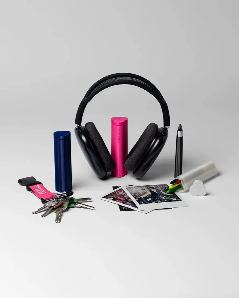 Stationery - Portable creative case TRILObyME with refills (Blue, Pink, White) - EGOUNDESIGN