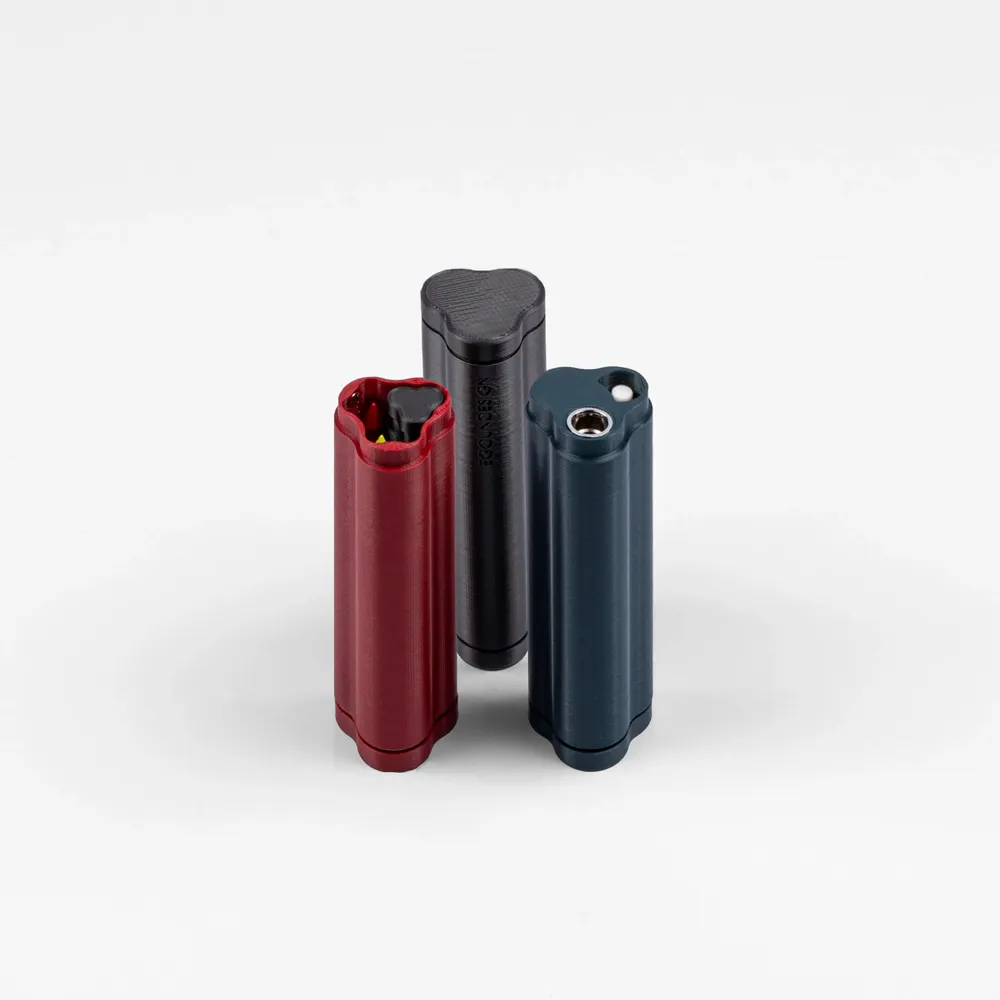 Papeterie bureau - Étui créatif portable TRILObyME avec recharges (Noir, Bordeaux, Vert) - EGOUNDESIGN