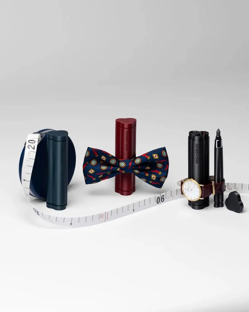 Papeterie bureau - Étui créatif portable TRILObyME avec recharges (Noir, Bordeaux, Vert) - EGOUNDESIGN