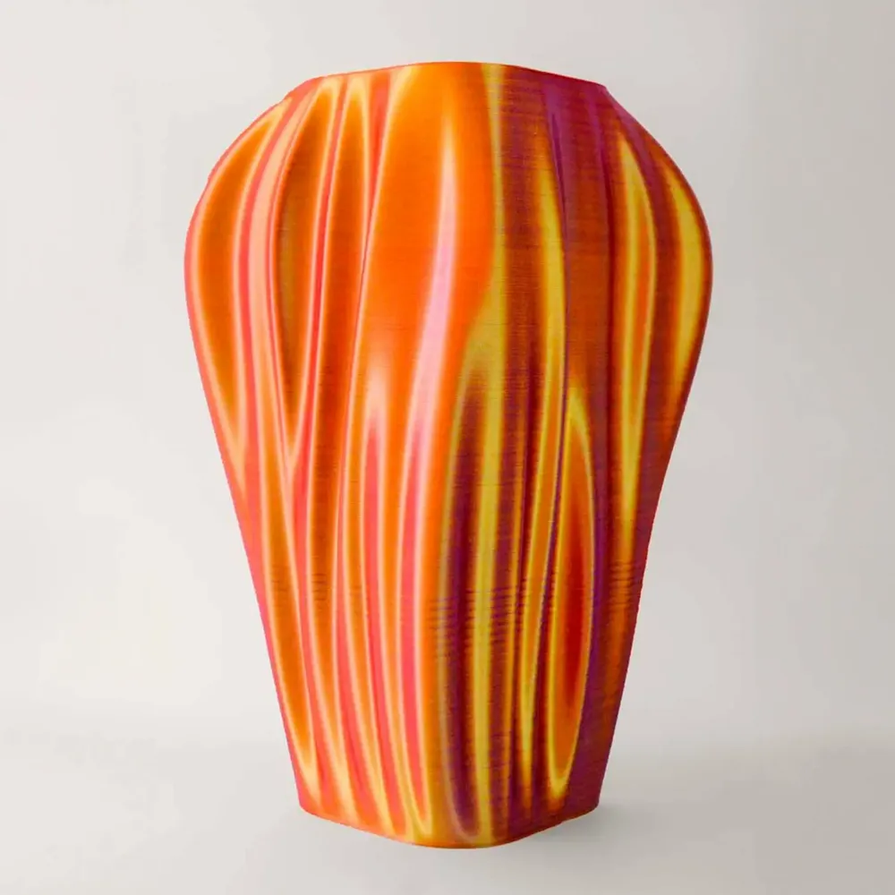 Vases - Vase Drapé – Design sculptural imprimé en 3D - AEREA STUDIO