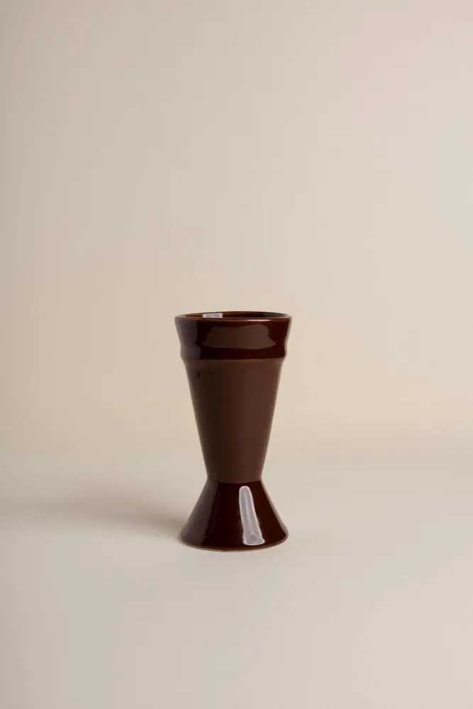 Decorative objects - Nouveau Mazagran - Nude - Minimalist stoneware coffee cup, reinvented - ATELIER MAISON QUATRE