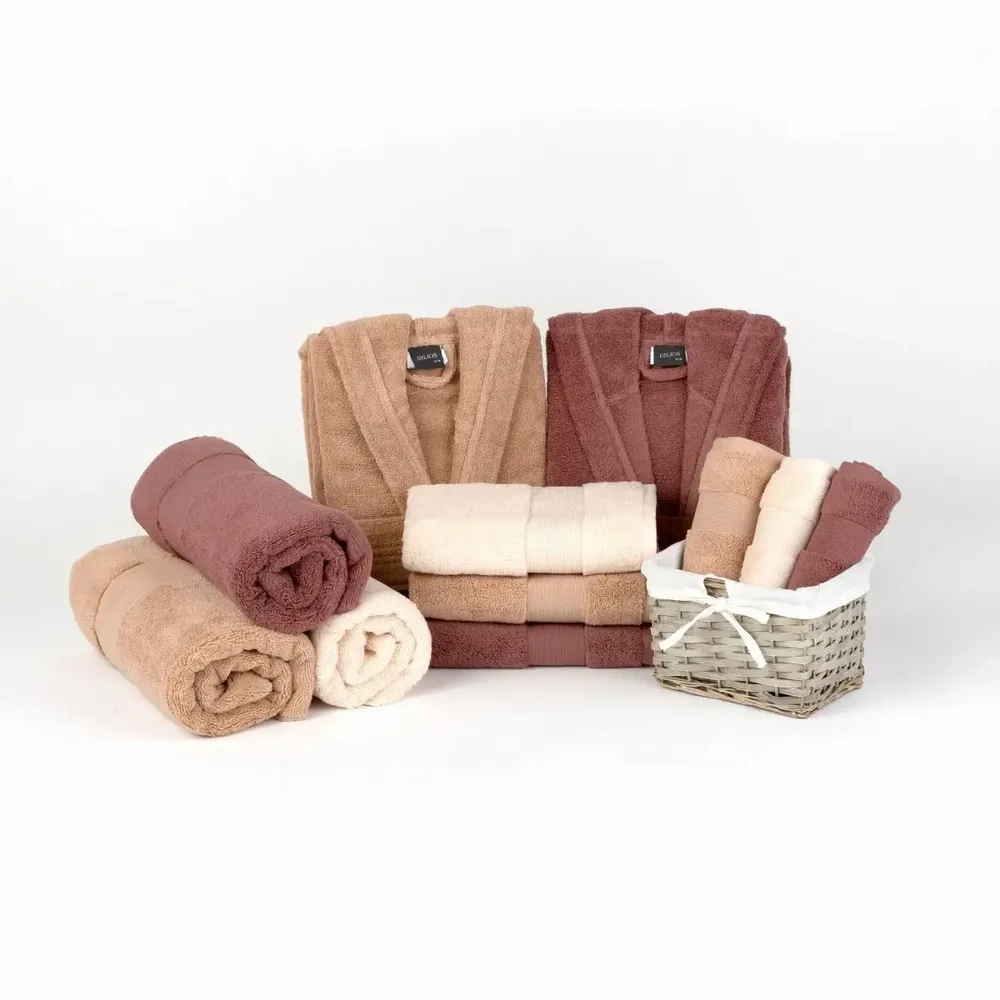 Bathrobes - Bathrobe Petra beige S/M - DILIOS