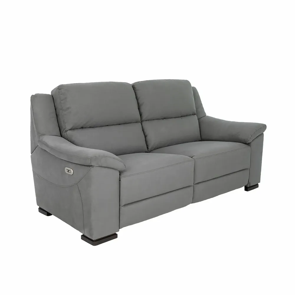 Sofas - 3 seater relax sofa in grey fabric - ANGEL CERDÁ