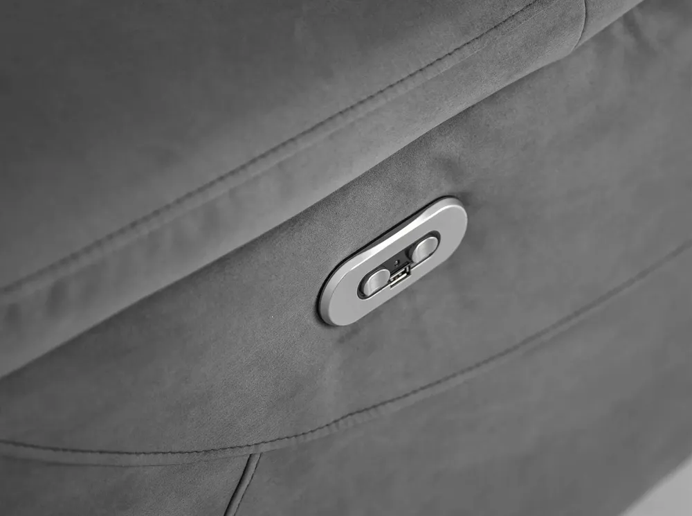 Sofas - 3 seater relax sofa in grey fabric - ANGEL CERDÁ