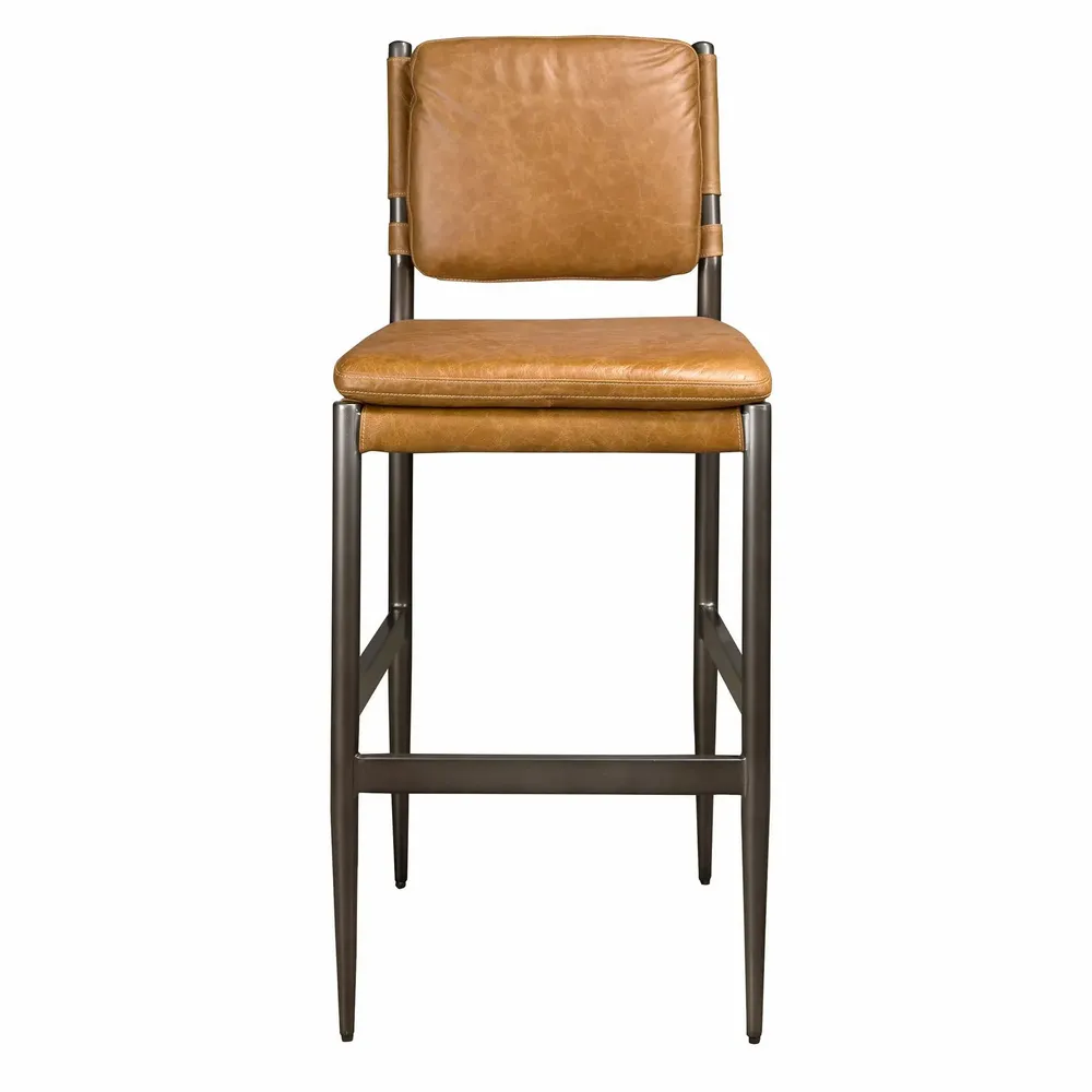 Tabourets - Tabouret en cuir marron - ANGEL CERDÁ
