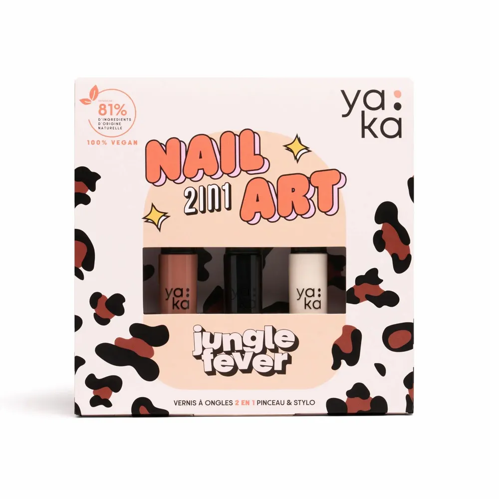 Kids accessories - Jungle Fever 2 in 1 Nail Polish kit - YAKA
