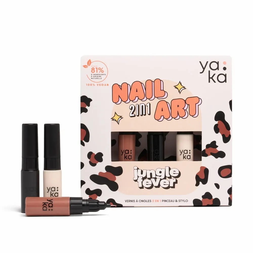 Kids accessories - Jungle Fever 2 in 1 Nail Polish kit - YAKA