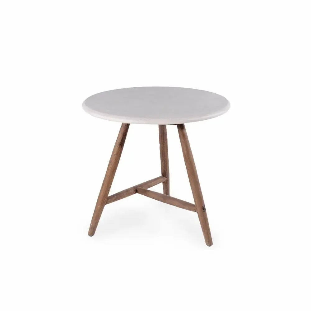 Lawn tables - Low dining bistro round table Faye - GOMMAIRE