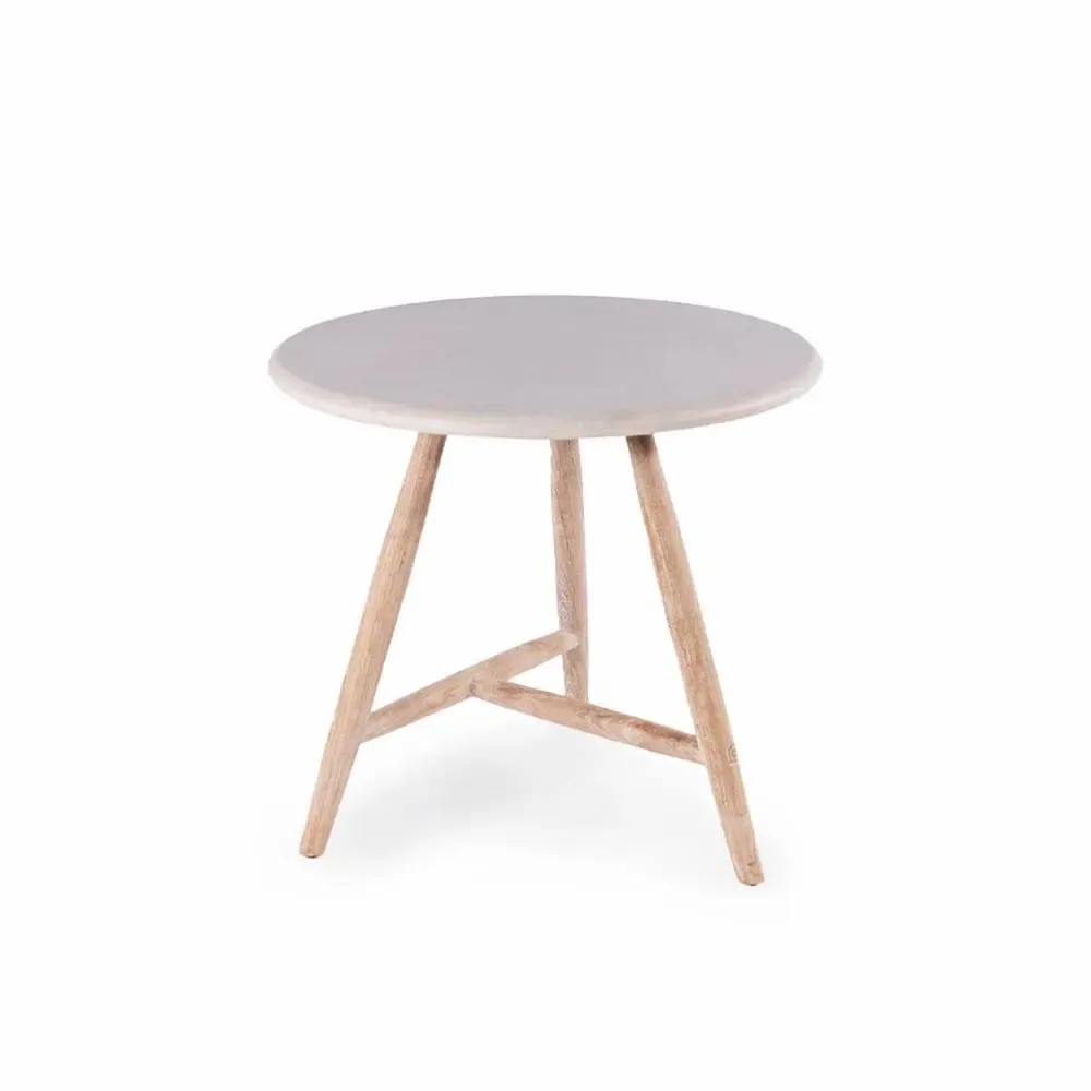 Lawn tables - Low dining bistro round table Faye - GOMMAIRE