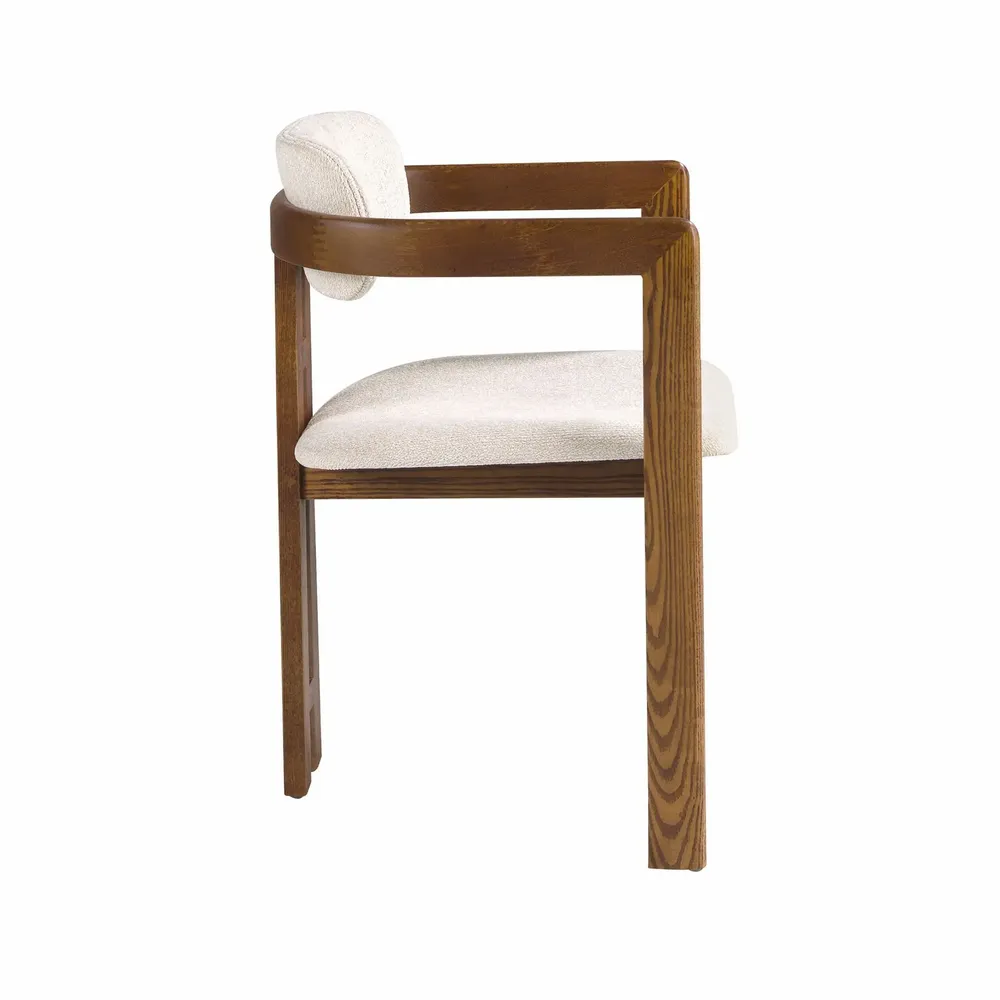 Chairs - Off-white fabric chair - ANGEL CERDÁ