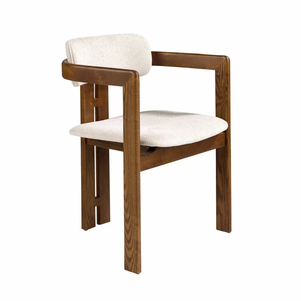 Chairs - Off-white fabric chair - ANGEL CERDÁ