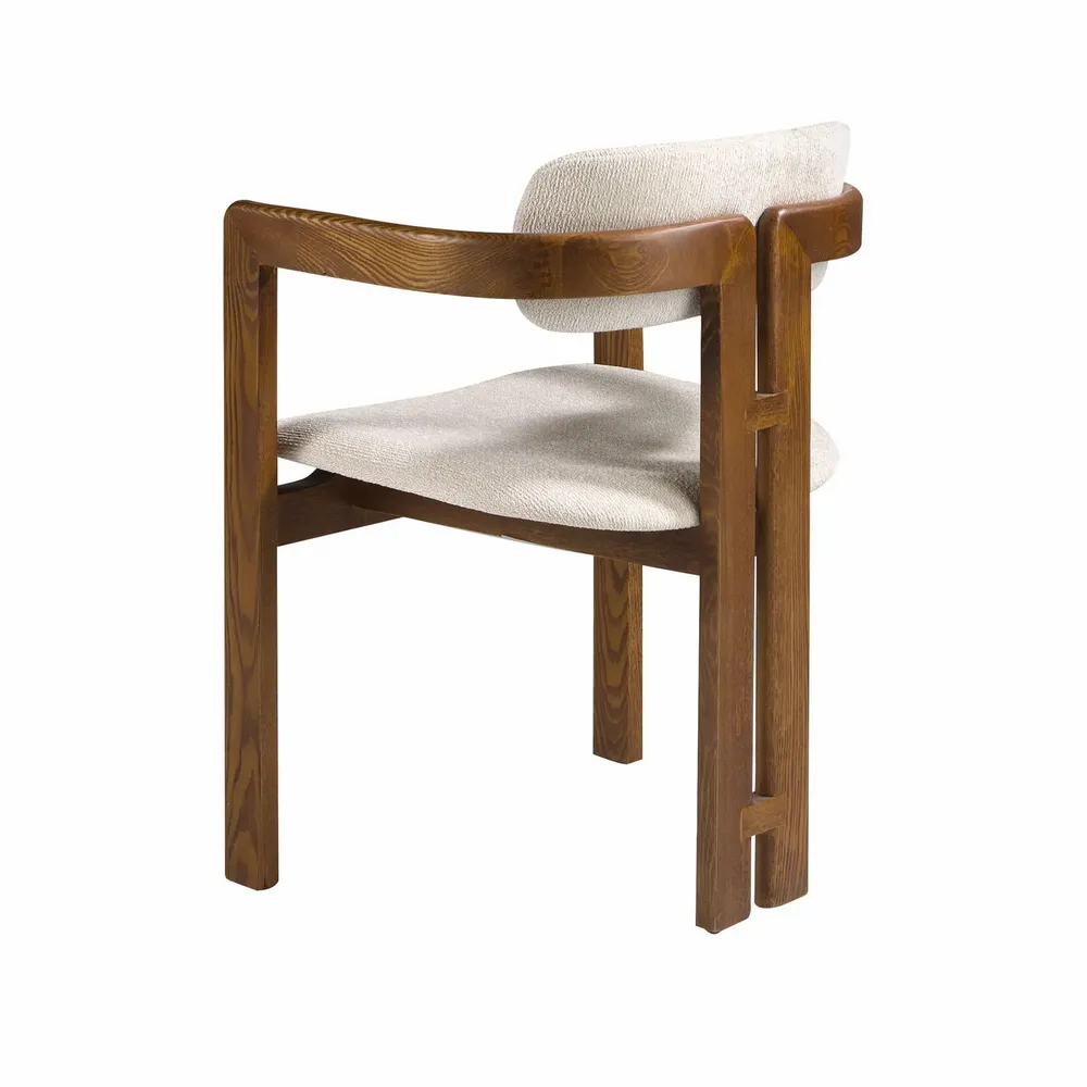 Chairs - Off-white fabric chair - ANGEL CERDÁ