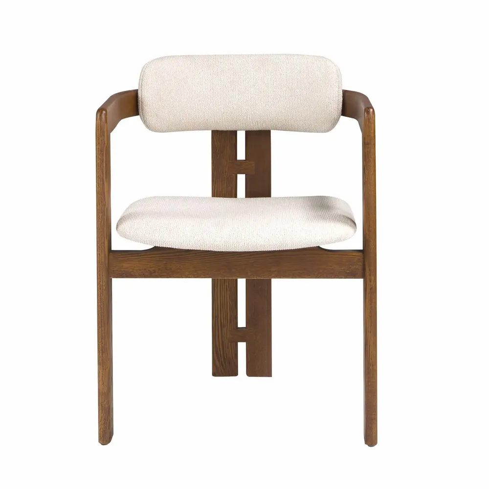 Chairs - Off-white fabric chair - ANGEL CERDÁ