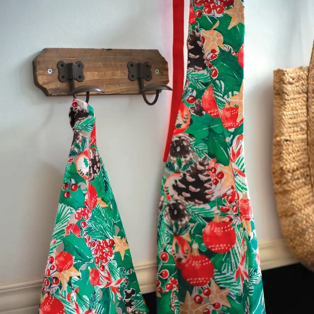 Tea towel - GOTS certified 100% organic cotton kitchen textile - HIRONDELLES & CIE BY MAISON ROYAL GARDEN