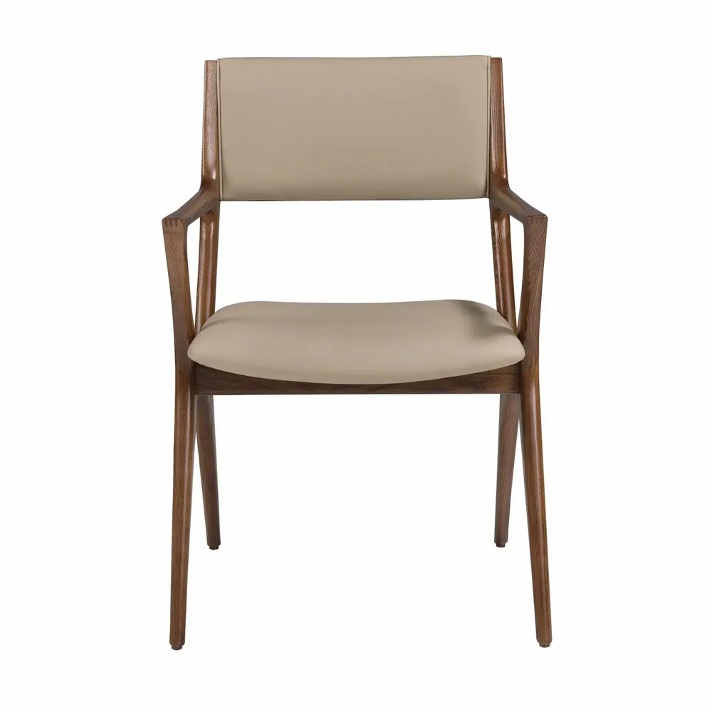 Chaises - Chaise en similicuir vison - ANGEL CERDÁ