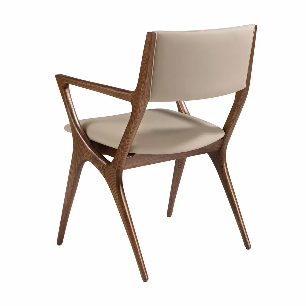 Chaises - Chaise en similicuir vison - ANGEL CERDÁ