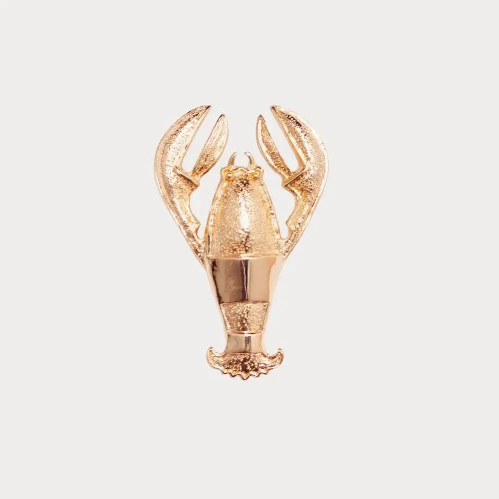 Bijoux - bijou broche CLAP Eymard le homard GOLD - CLAP PARIS
